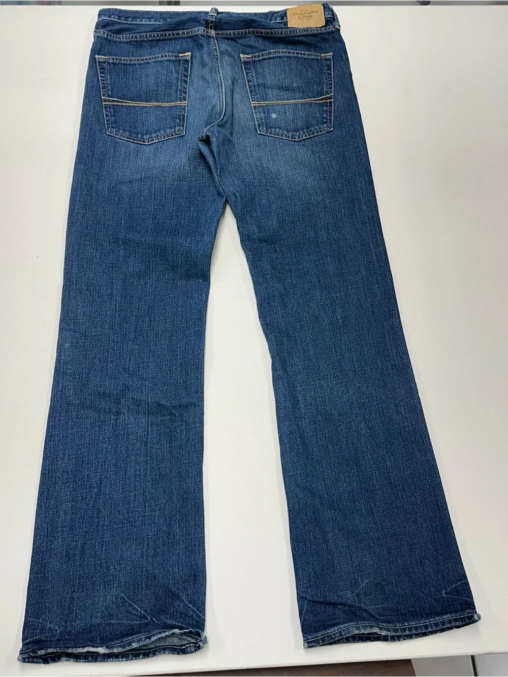 Vintage Abercrombie & Fitch Kilburn Low Rise Boot Blue Jeans Men’s 34X34 Y2K
